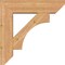 Ekena Millwork Westlake Slat Smooth Bracket w/ Offset Brace, Western Red Cedar, 7 1/2"W x 28"D x 28"H BKT0806X28X28WTL06SWR - alternate 2